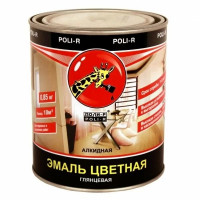 Эмаль алкидная Poli-R 0.85 кг лиловая