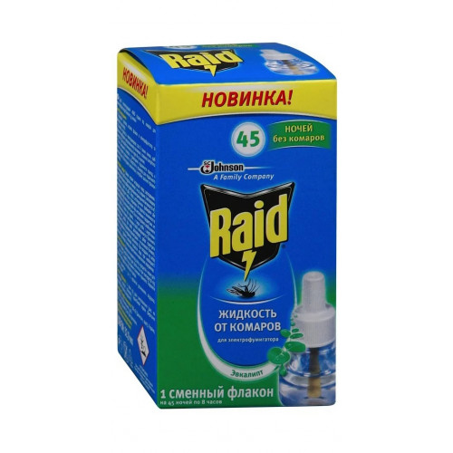 Жидкость от комаров Raid 45 ночей Жидкость от комаров Raid 45 ночей