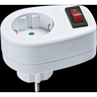 Переходник navigator с выключателем nad-1e-cs-wh