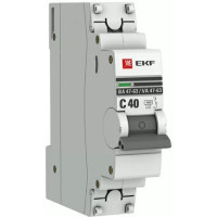 Выключатель автомат Ekf proxima 1p 40а (с) 4.5ka mcb4763-1-40с-pro ba 47-63