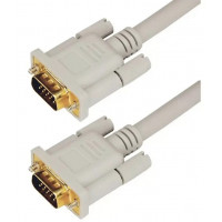 Шнур VGA - VGA с ферритами Rexant  штекер/штекер 1.8м gold серый 17-5503-4