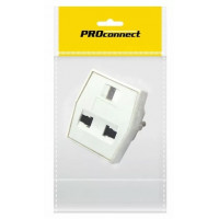 Переходник сетевой Proconnect квадрат белый 11-1011-9