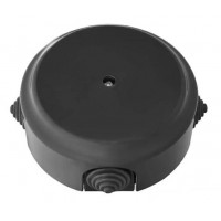 Коробка монтажная черная Bylectrica ретро км-447