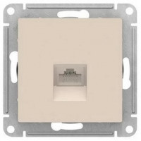 Розетка AtlasDesign rj45 компьютерная без рамки бежевая