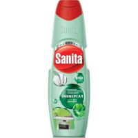 Sanita средство д/кух.поверх.крем зелен.чай/лайм 600г