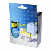 Фумигатор Raid + жидкость лаванда 30 ночей sc j raid