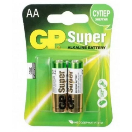 Элемент питания gp super 15a aa/lr6х2шт