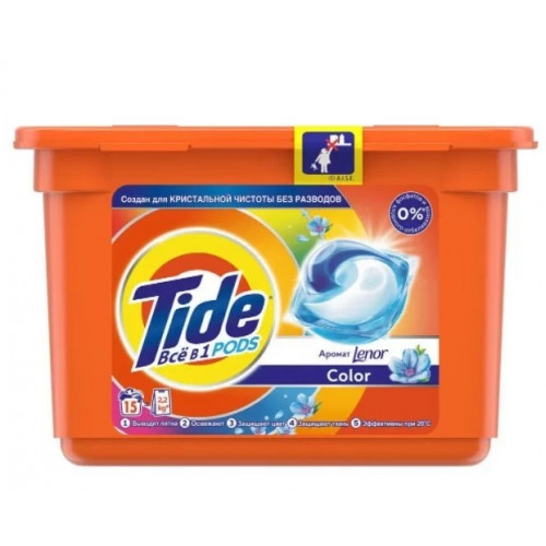 Капсулы для стирки Tide колор 12х22 8г