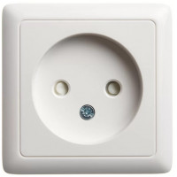 Розетка Schneider Electric Wessen 1-я без заземления белая