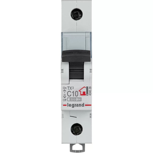 Автоматический выключатель Legrand tx3 1р 10а c 6ka 404026 Автоматический выключатель Legrand tx3 1р 10а c 6ka 404026