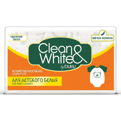 Хозяйственное мыло Duru Clean&White Детское125г Хозяйственное мыло Duru Clean&White Детское125г