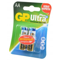 Элемент питания gp ultra+ 15а aa/lr6х2шт