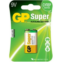 Элемент питания gp super 1604а 6f22 1шт 9v крона 1604а-6f22-вc1