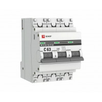 Выключатель автомат Ekf proxima 63а (с) 4.5ka mcb4763-3-63с-pro ba 47-63