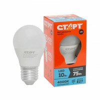 Лампа Старт eco led sphere e27 10w 4000к холодный свет