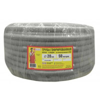 Труба ПВХ Ecoplast гофрированная d20 50м с зондом 10120-50в